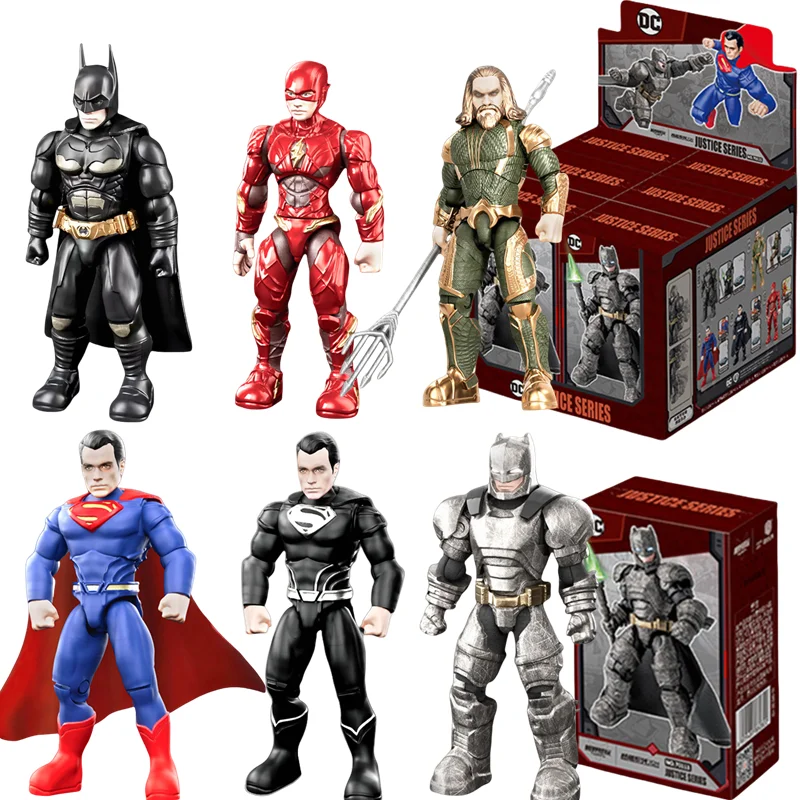 DC Fondjoy Liga de la Justicia Bruce Wayne Batman Superman el Flash Anime figura modelo adorno de escritorio caja ciega juguetes regalos