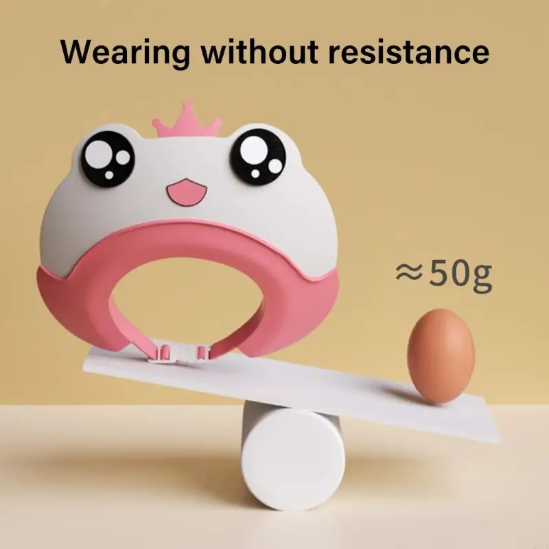 D7YD Infant Shower Caps Adjustable Kids Hair Washing Hat for Baby Unisex Safe Daily