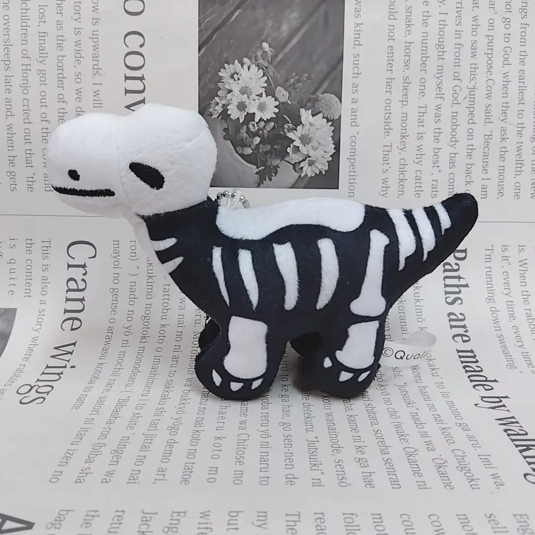 Qualia peluche dinosaurio tipo fósil tiranosaurio con colgante - imagen 5