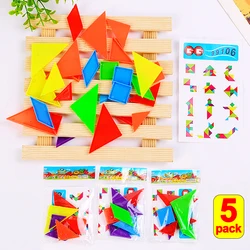 Mini tangram plástico para bebés – Juego cognitivo educación temprana