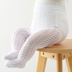 Medias de ballet para niña – Lazo y rejilla finas para verano