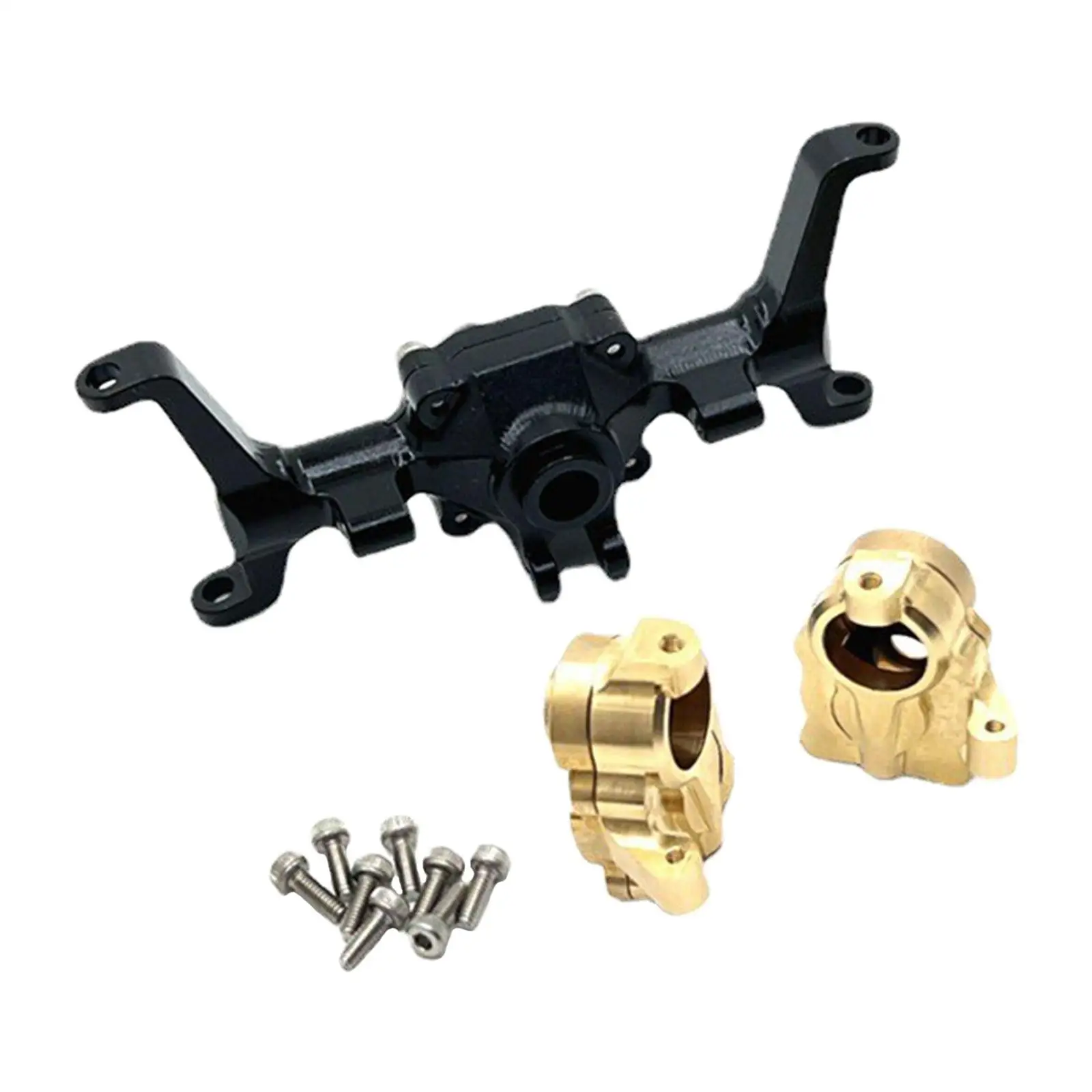 Carcasa eje delantero metal CNC - Vista principal completa