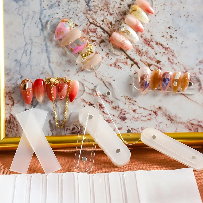 Imán transparente exhibición uñas postizas niños soporte gel acrílico - imagen 5
