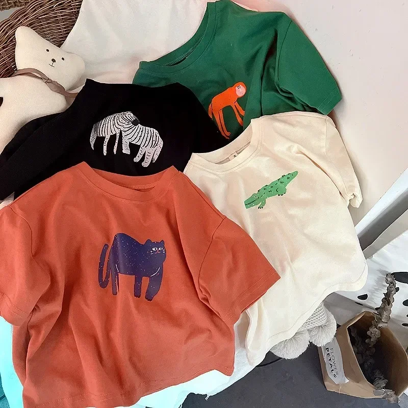 Camiseta bebé estampado animal manga corta verano - imagen 2