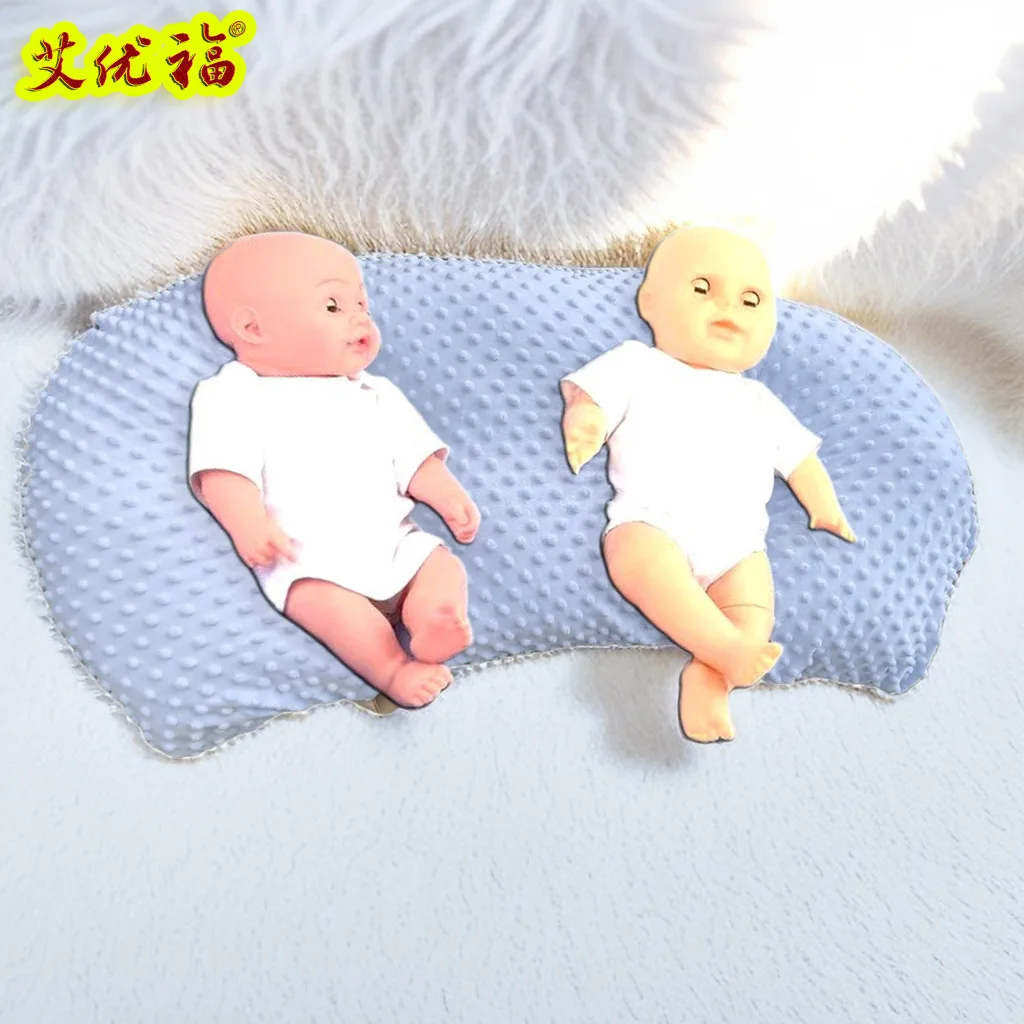 Almohada de lactancia multifuncional, paquete doble, almohada de alimentación de bebé, cojín antidesbordamiento y antiescupir, cama de alimentación para recién nacidos - imagen 3