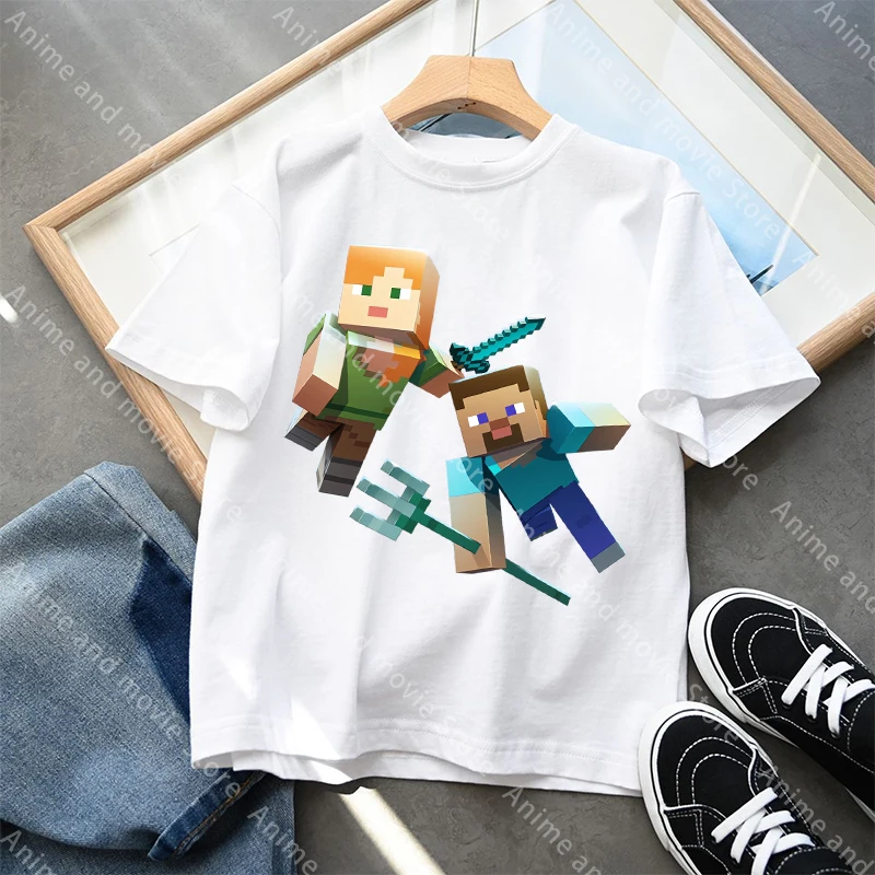 Camiseta Minecraft manga corta para niños – Ideal verano - imagen 2