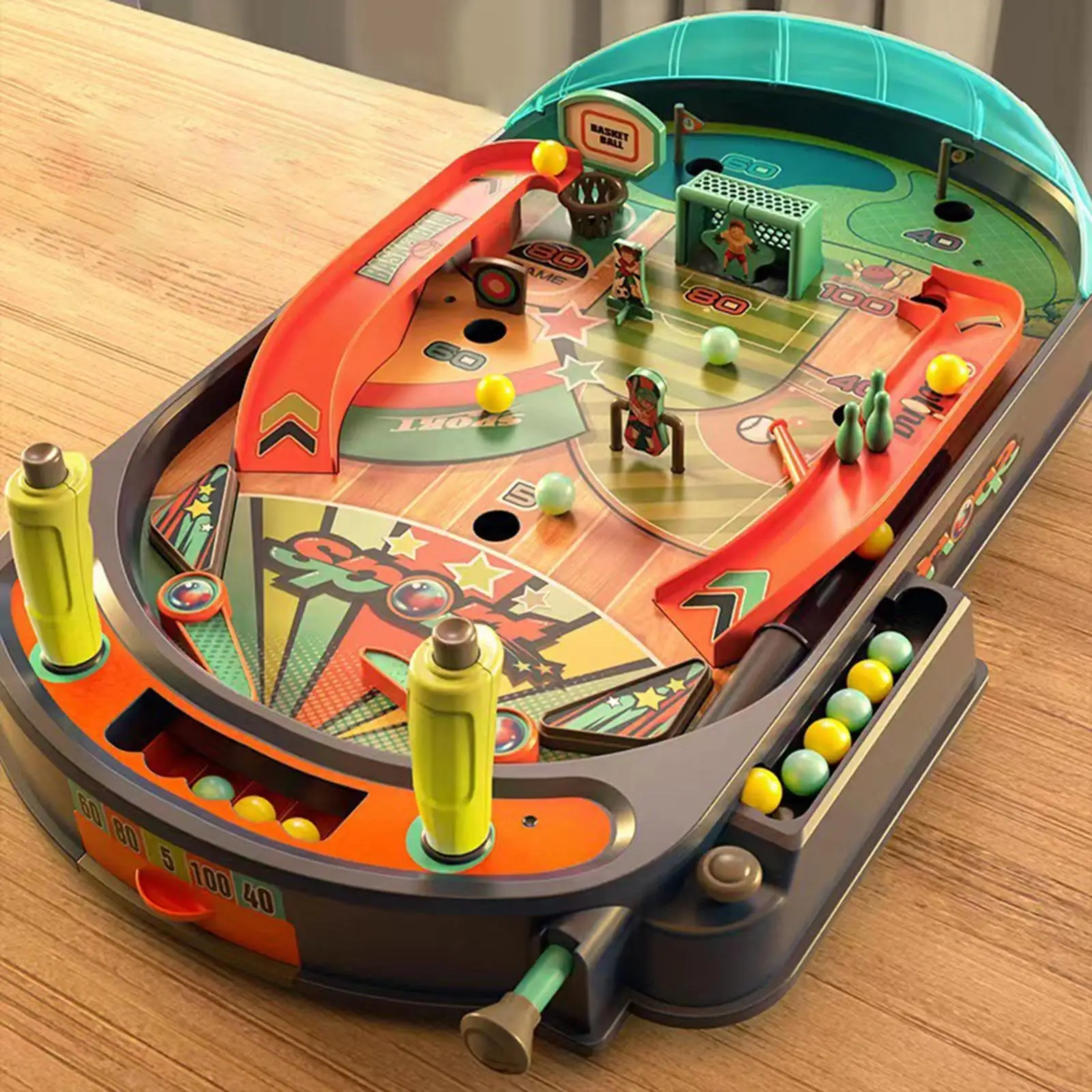 Children Pinball Machine Marbles Machine for Ages 3 4 5 6 Preschool Children