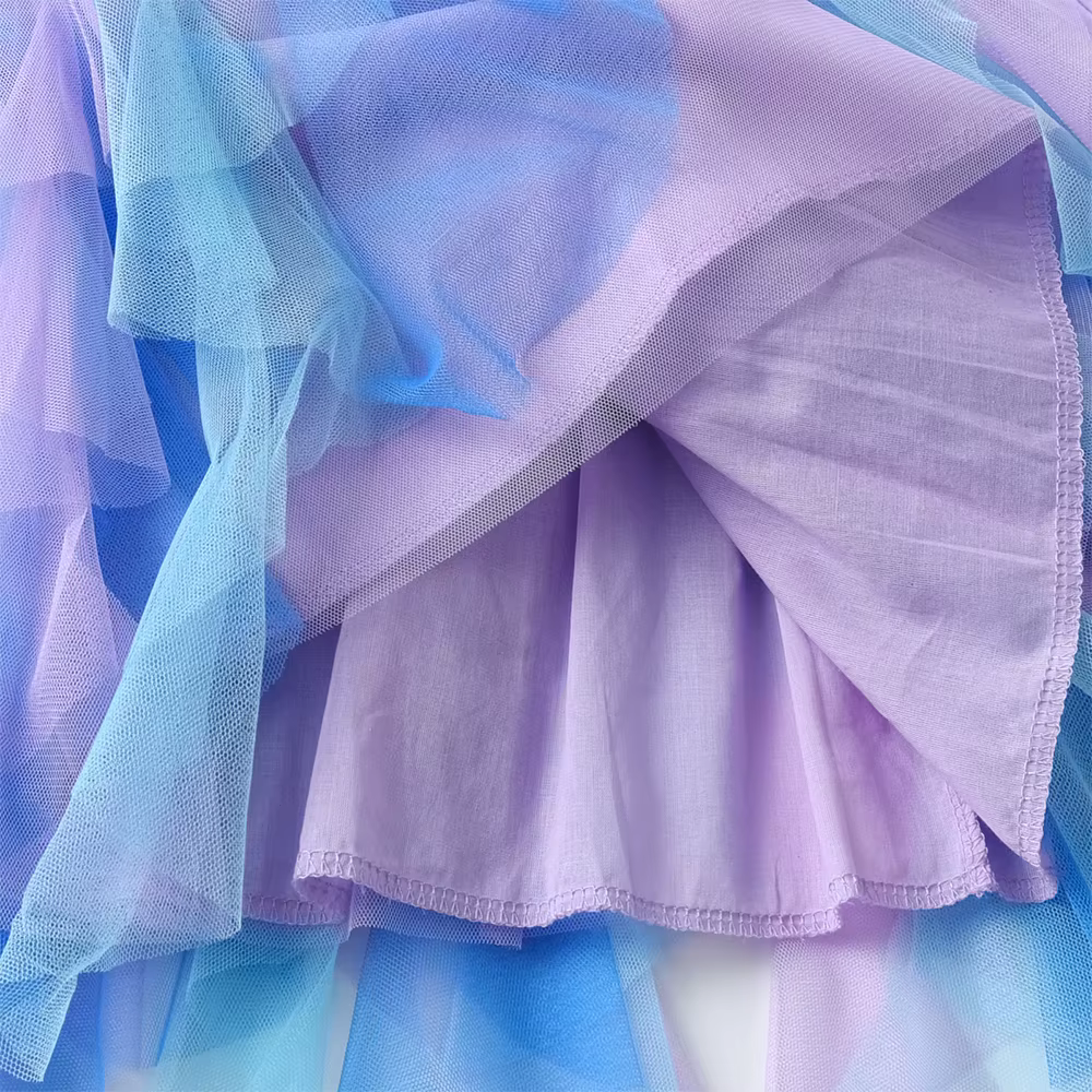 DXTON Vestido princesa con tutú para niñas – Fiesta y graduación - imagen 5