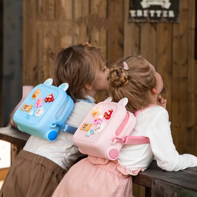 Mochilas de moda para niños, bonita mochila escolar de Navidad para bebés, bolso cruzado de dibujos animados DIY, mochilas escolares para guardería, regalos de Festival para niños - imagen 2