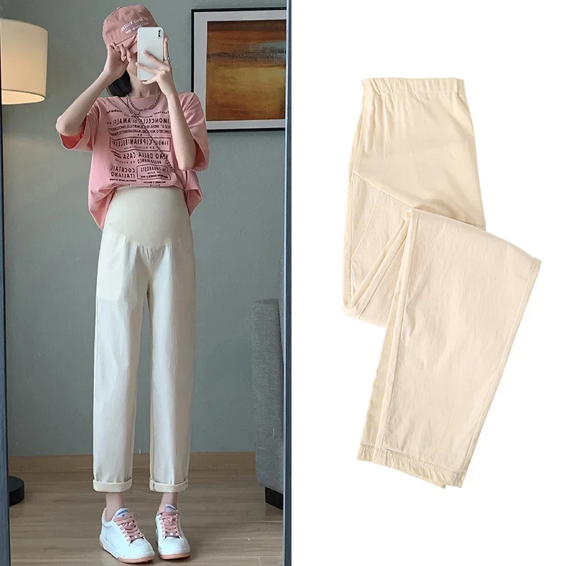 Pantalones premamá de algodón orgánico – Comodidad para tu embarazo - imagen 2