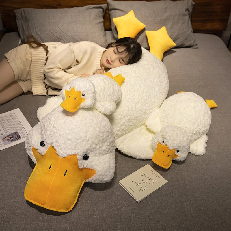 Almohada infantil pato de felpa suave – Peluche para dormir - imagen 4