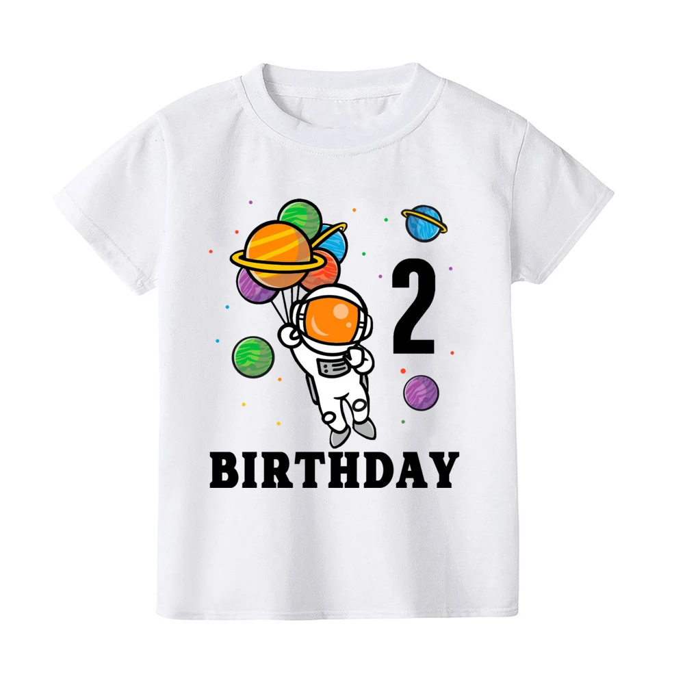 Astronaut Birthday Shirt Birthday Boy Gifts Astronaut Birthday Tee Rocket Shirts Clothes Planet Party Outer Space Gifts Tshirt - imagen 4