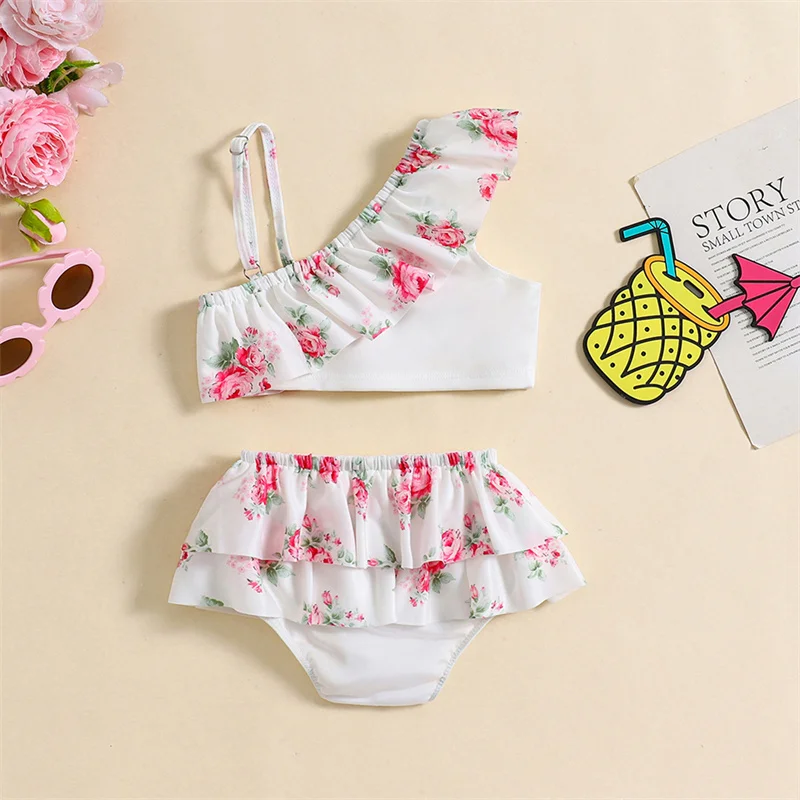 Conjunto de baño estampado para bebés – Bikini de dos piezas