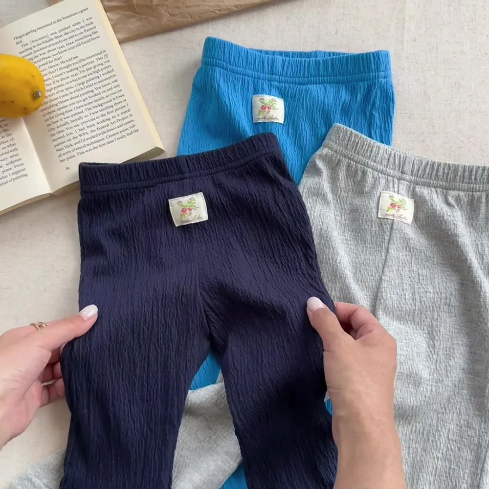 Leggings acampanados de verano para niña - cintura elástica suave
