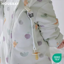 Clip para chupete de algodón suave – Estampado verduras