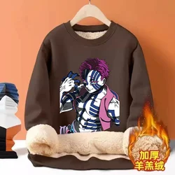 Sudadera forro polar niño estilo Demon Slayer – Cuello redondo