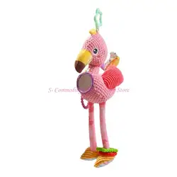 Sonajero de peluche para cuna con campana y estímulo visual