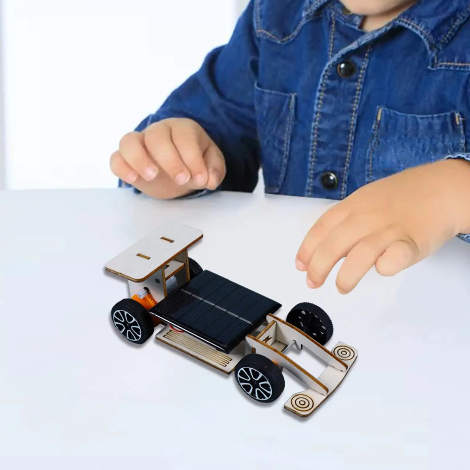DIY Mini Solar Race Car Toy Educational Toy Learning Toy DIY Projects Physical Experiment Wooden 3D Puzzle for Kids Teens