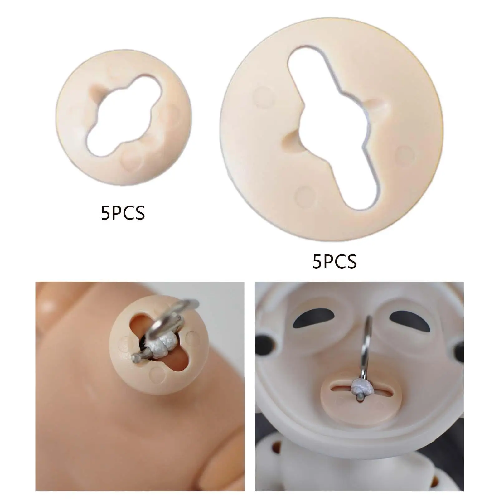 5x Neck Card Pads Dolls Accessories DIY BJD Modification Tool Neck Pads