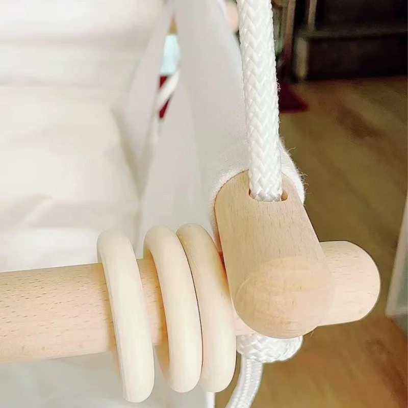 Columpio pequeño de lona para bebé, columpio para el hogar, Columpio de tela para jardín al aire libre, entretenimiento para niños - imagen 5