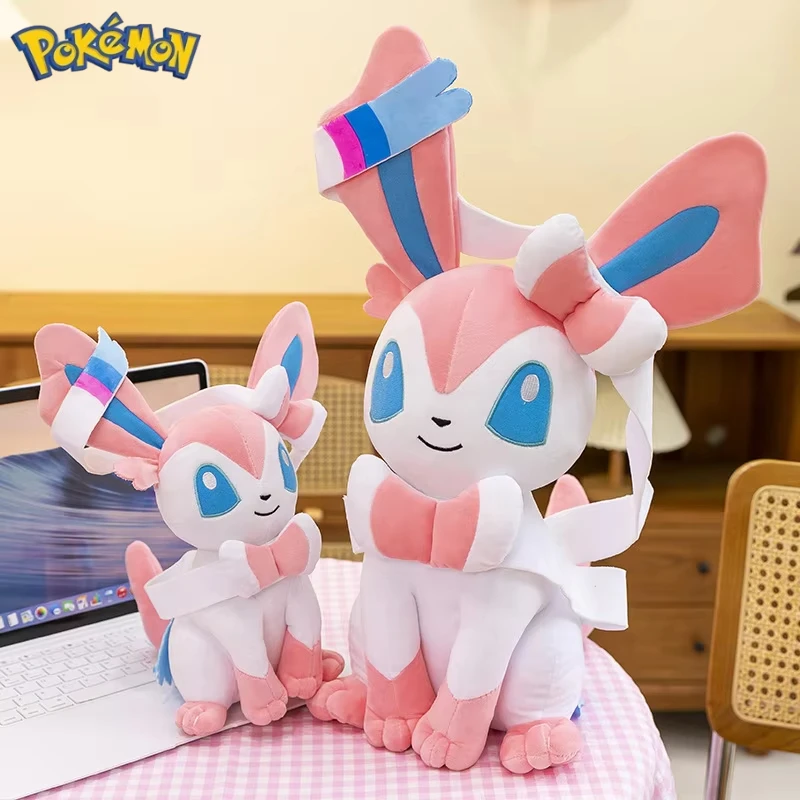 Pokemon Sylveon Peluche Sentado de Anime – Suave Cojín para Regalo - imagen 2