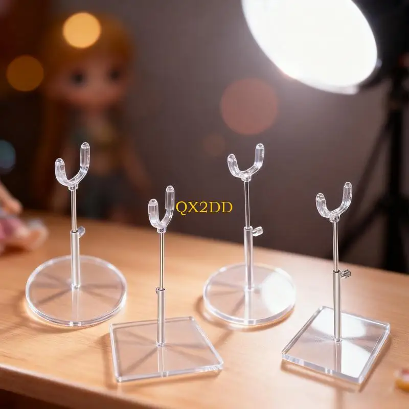 Soporte exhibición muñecas ajustable multiuso QX2D para exhibición del hogar y exposición tiendas, organizador con