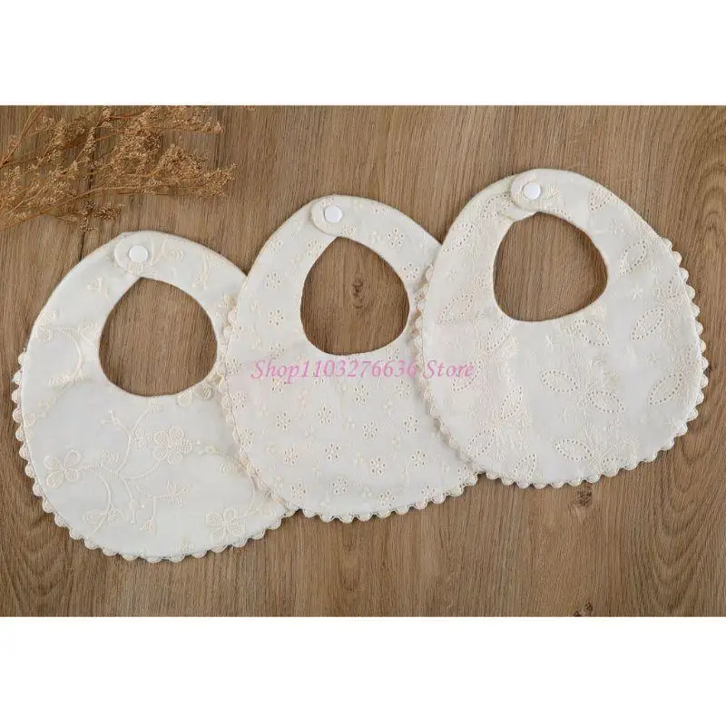 R6FD Baby Bandana babeando y dentición con delicado acceso a ropa bordado - imagen 3