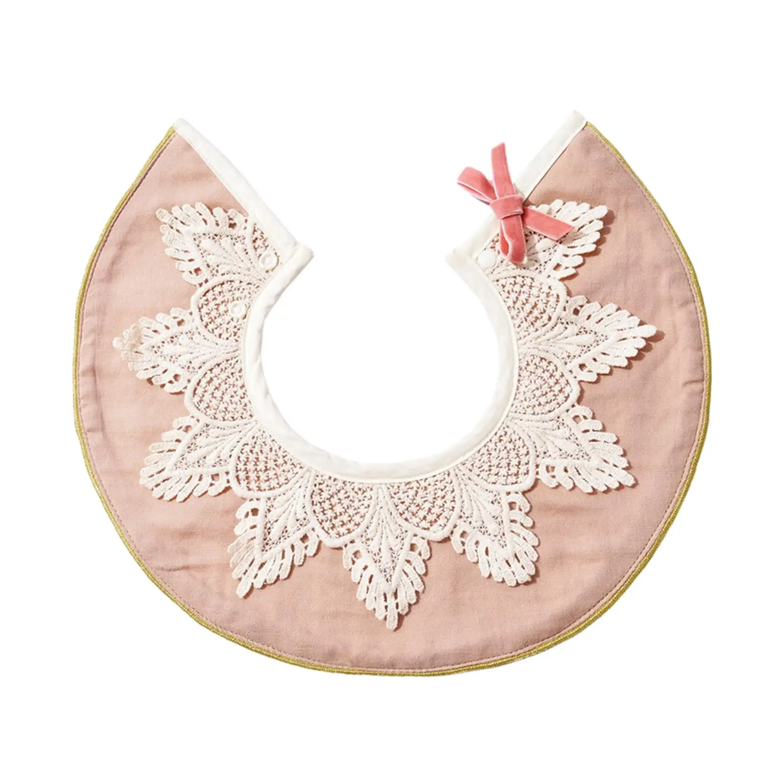 Drooling Multi Use Scarf Bibs Soft Lace Handmade Drool Burp Bibs Lace Feeding Bibs for 0-36 Months Newborn Boys Girls Toddlers