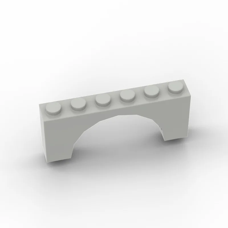 40 Uds. Bloques de construcción ladrillos MOC arco 1x6x2 superior con parte inferior reforzada ensambla partículas compatibles con 3307 15254 12939 - imagen 2
