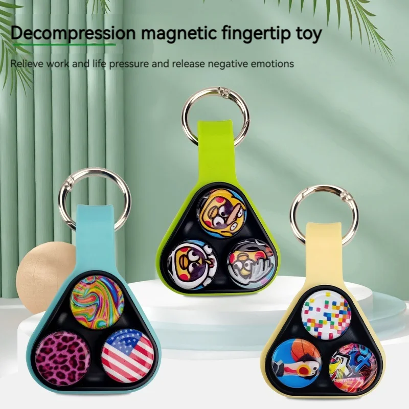Nueva serie de Spinner de mano, juguete magnético elástico, juguetes coloridos de descompresión para adultos y niños, regalos de navidad - imagen 2