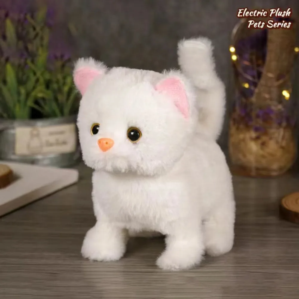 Gatito robot interactivo de peluche que camina