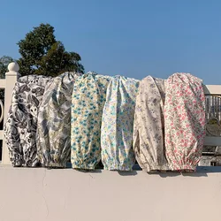 Pantalones antimosquitos de algodón con estampado floral para niñas