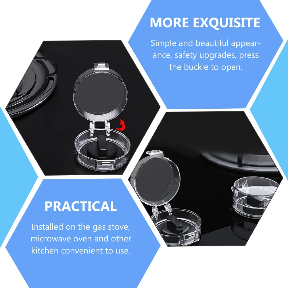 5 uds cubiertas de perilla de estufa de Gas protector de seguridad a prueba de niños cubiertas de perilla de horno protección infantil protectores de seguridad para niños