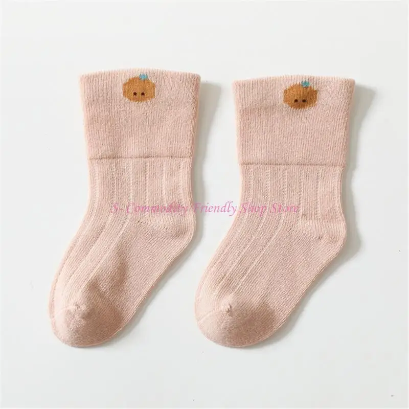 Calcetines para bebés 85ae dibujos animados calcetines calientes otoño para recién nacidos unisex chicas calcetines