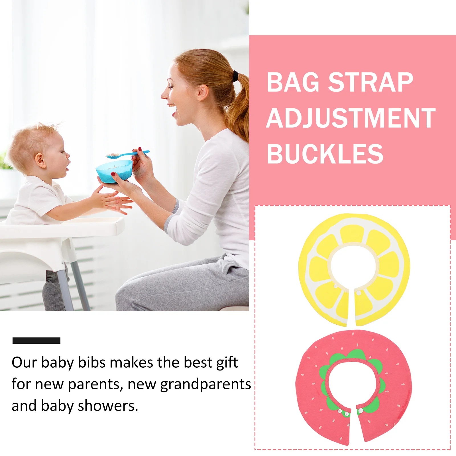 Baberos para bebé duraderos y seguros, Baberos para la dentición de algodón redondos giratorios de 360 grados, el mejor regalo para padres nuevos, babero giratorio para bebé, 2 uds. - imagen 5