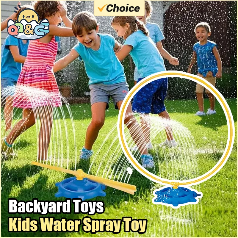 Juguete de aspersor circular con rociador de agua, rotación de mariposa de dibujos animados, riego de césped y jardín, juego al aire libre, juguetes para niños, regalos