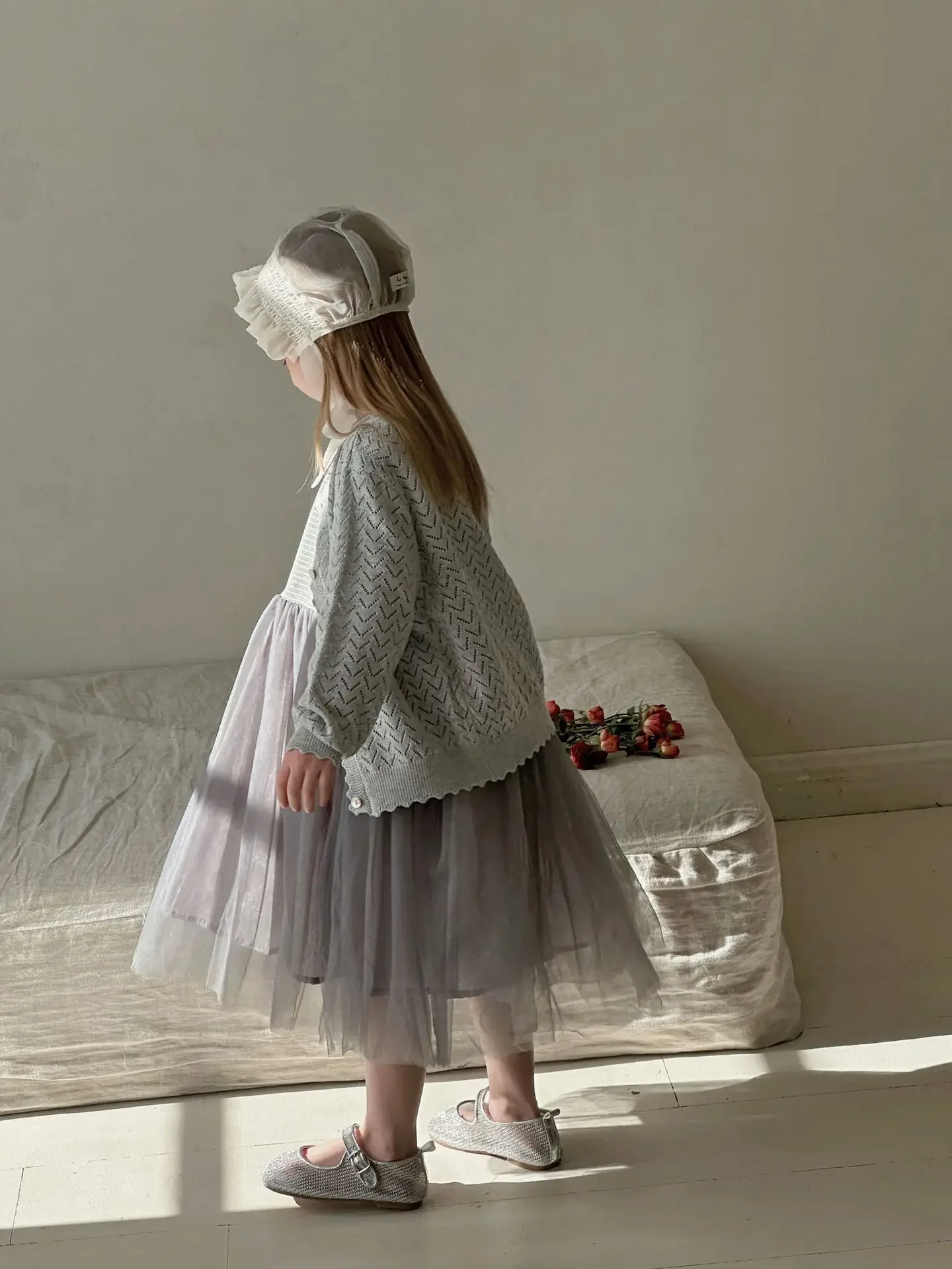 MILANCEL 2-7Y primavera otoño niñas vestidos de manga larga dulce Patchwork vestidos de tul para niños ropa elegante para niños - imagen 2