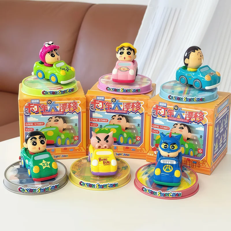 Nuevo crayón Shin-Chan Boochan figura de Anime periférico Kart Grand Drift modelo caja ciega juguetes coche adorno de escritorio regalos de navidad - imagen 5
