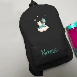 Mochila de dragón personalizada para preescolar y guardería