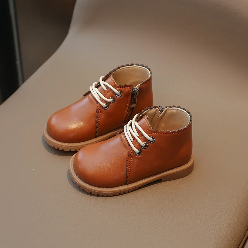 Botas casuales niño y niña otoño-invierno estilo retro antideslizantes - imagen 2