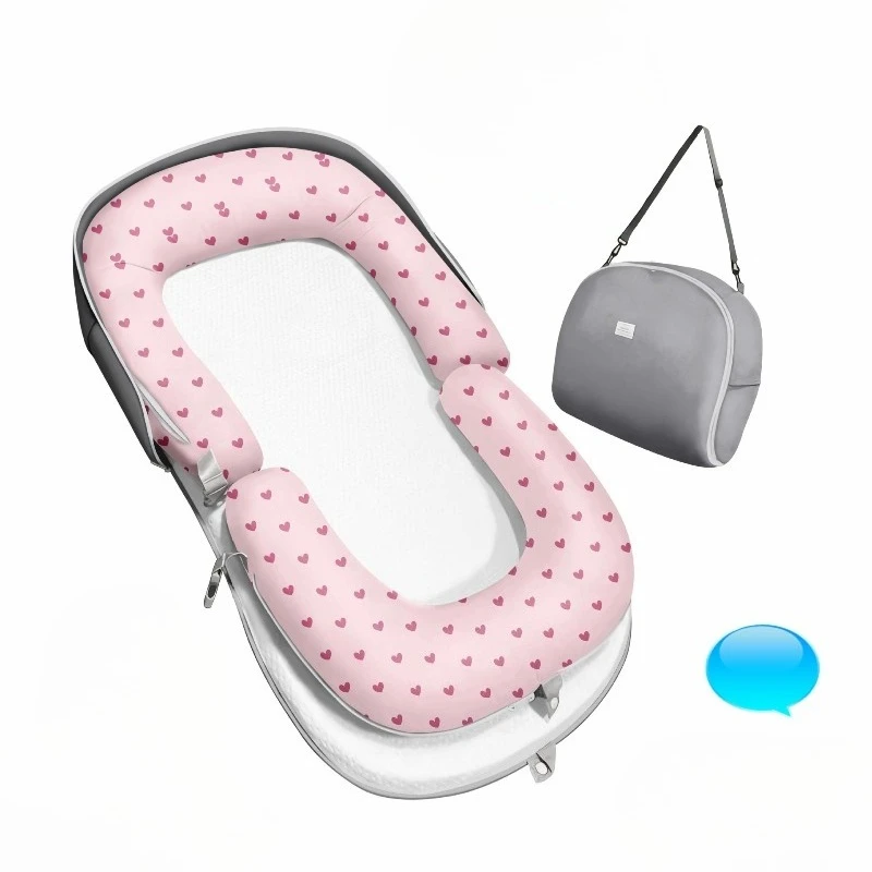 Nueva mochila para cama de bebé, cuna de viaje plegable portátil, parque infantil impermeable con sábana desmontable para acampar y visitas, fácil de llevar - imagen 2