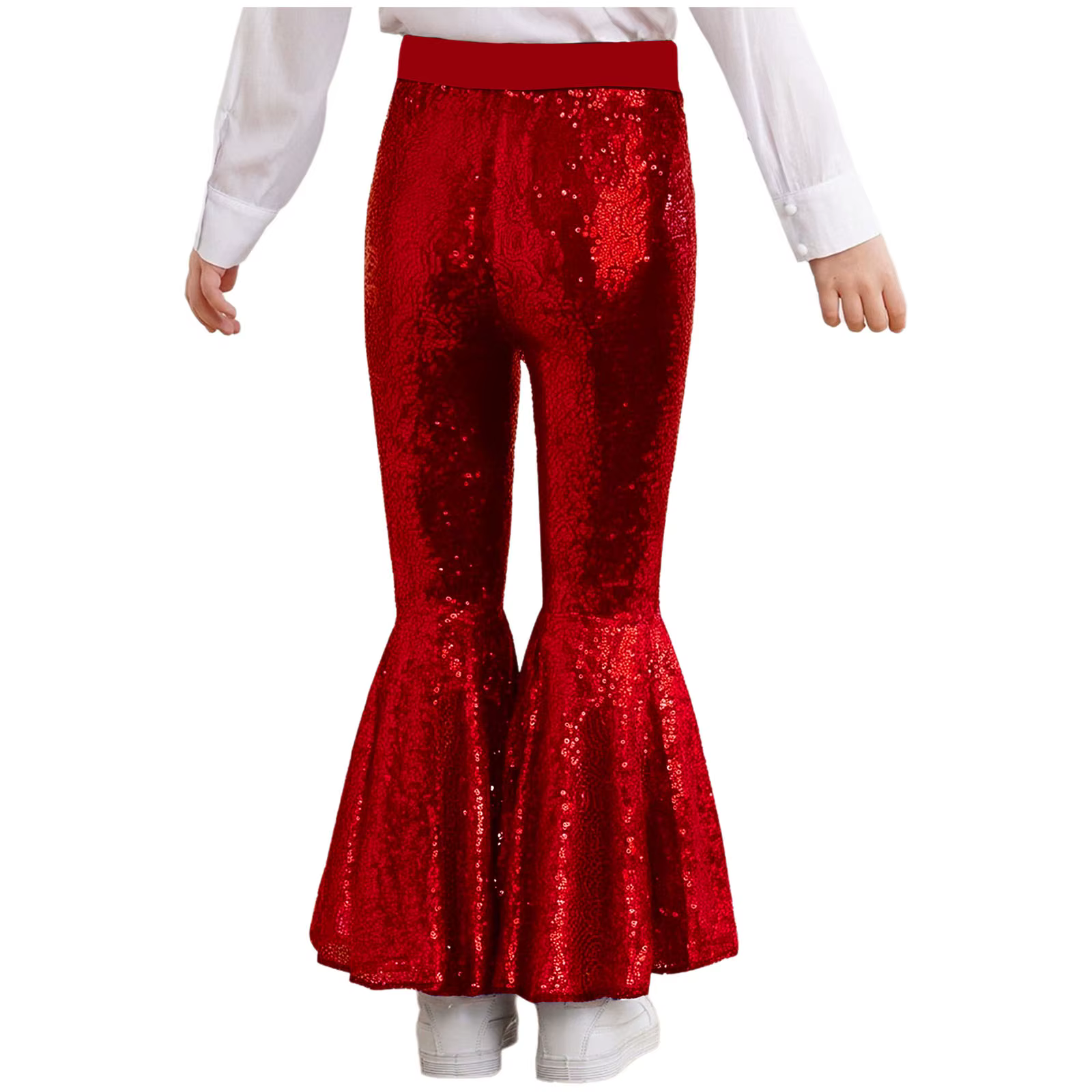 Pantalones acampanados de baile jazz con lentejuelas para adolescentes - imagen 2