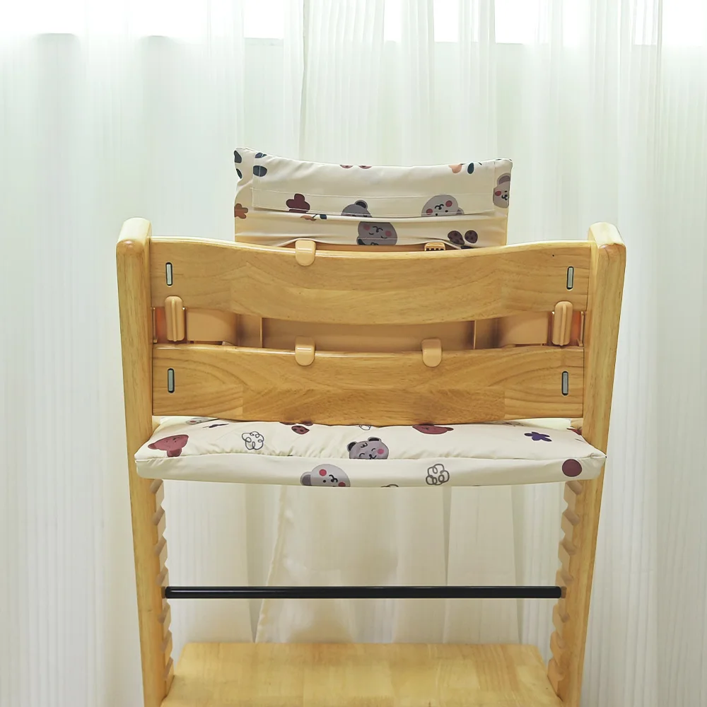 Cojín de asiento de silla de comedor de dibujos animados para bebé, funda de cojín de silla alta antisuciedad para comer, accesorios de asiento impermeables - imagen 3