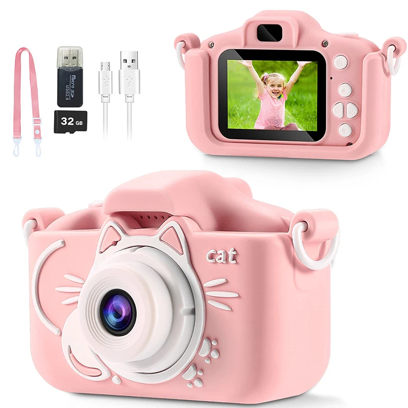 A pink 32G TF Card