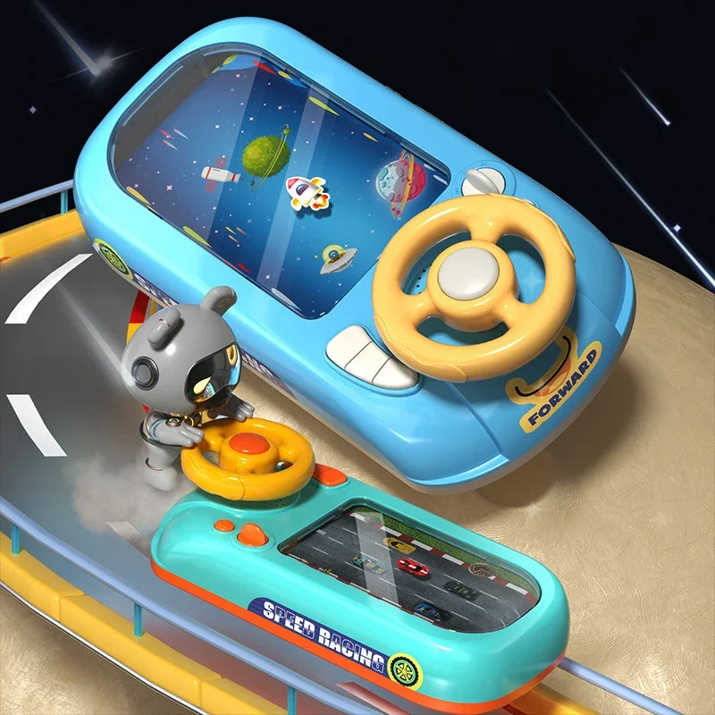 Juguete de conducción al volante para niños, juego de simulación, juego electrónico de aventura en el suelo con efectos de sonido musicales, regalos para niñas y niños - imagen 3