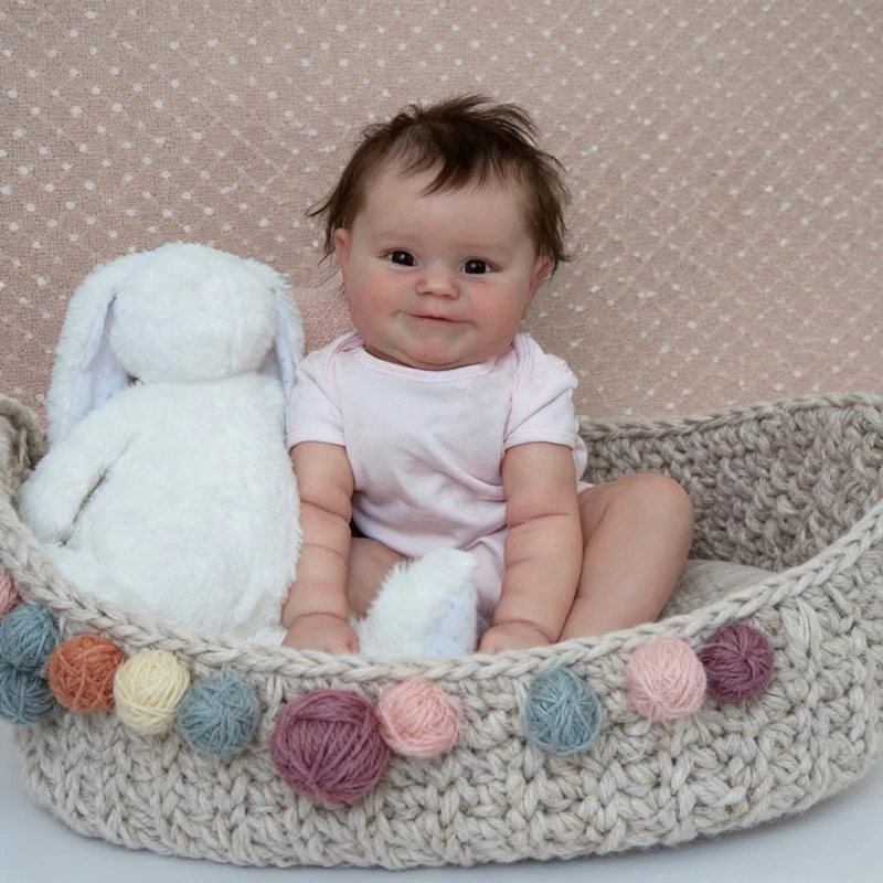 NPK 19 ''pintura a mano de alta calidad piel 3D con muchas venas detalladas Reborn Maddie cuerpo suave muñeca artística coleccionable realista para bebé - imagen 4