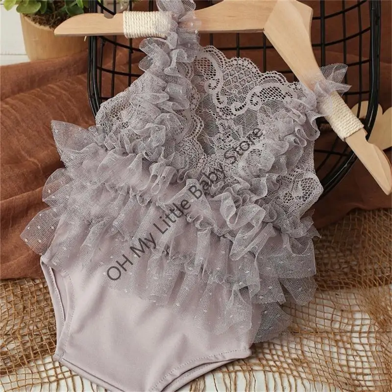M76C Baby Girl Photo Clothing Sumente sin mangas Sumpers Dirma recién nacido. - imagen 3