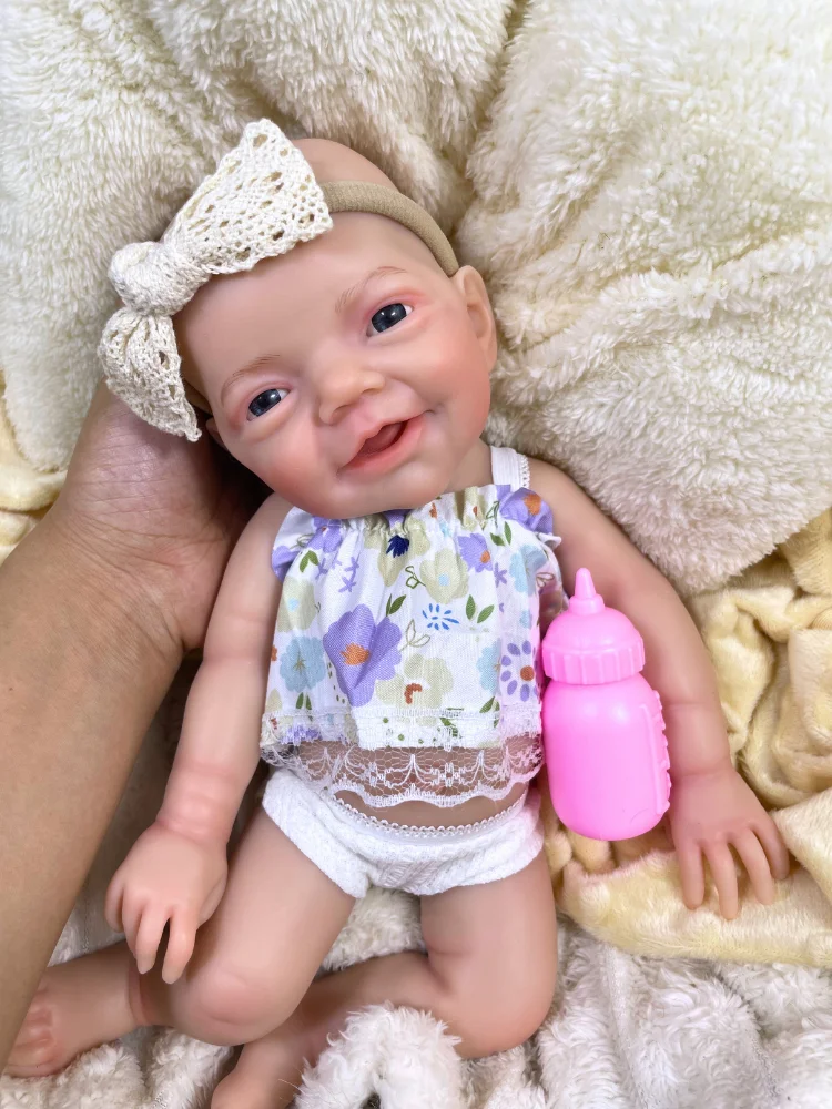 Muñeca bebé Reborn de silicona realista con cuerpo lavable - imagen 2