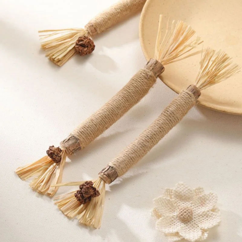 Juguete para gatos de 3 piezas, palitos de aperitivos para limpieza de dientes, hierba gatera, Actinidia Silvervine, accesorios para mascotas - imagen 2