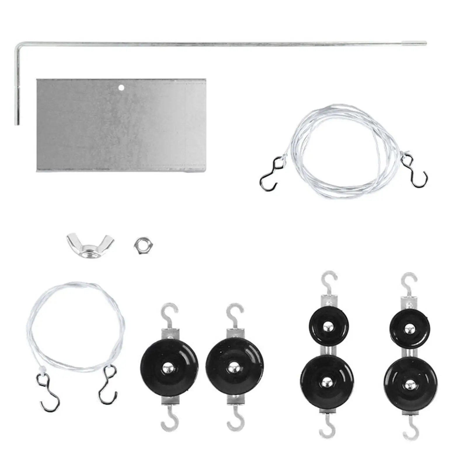 Physics Pulley Set Learning Set with Pulley Bracket Multiuse Educational Science Experiment for Students Teachers Home School
